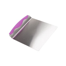 1 bandeja de transferencia para pasteles de acero inoxidable, plato para mover pasteles y pizzas, espátula raspadora, herramienta de repostería