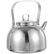 Rustfritt stål flatbunnet vannkoker tekanne for komfyrtopp induksjon kaffekjøkken