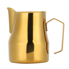 Mousseur à lait en acier inoxydable pour machine à café, idéal pour le latte art (550 ml). Parfait pour la préparation de café à la maison.