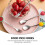 4pcs Fruit Forks Appetizer Dessert Forks Stainless Steel Fruit Picks Tableware 4