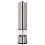 WJSXC Electric Pepper Grinder Set, USB Rechargeable, Auto One-Hand Operation, Adjustable Coarseness, Refillable Silver 2