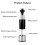WJSXC Electric Pepper Grinder Set, USB Rechargeable, Auto One-Hand Operation, Adjustable Coarseness, Refillable Silver 6