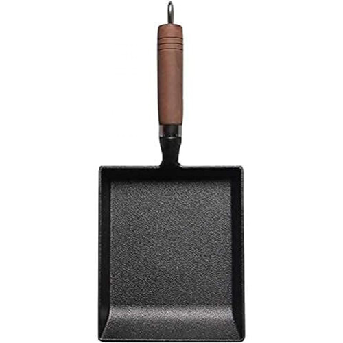 20cm Cast Iron Omelette Pan Nonstick Surface Induction Compatible Square Frying Pan 1