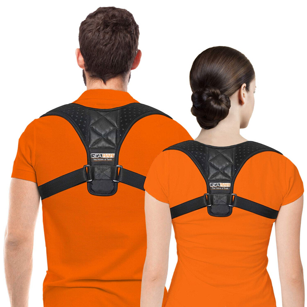 Posture Corrector with Adjustable Back Straightener for Pain Relief and Spinal Alignment Support