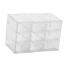 Mini fiókos szervező asztali kézműves szervezőhöz, fiókos gyöngyös szervező, doboz9 fiókos