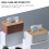 Κομψό κουτί χαρτομάντιλων Creative Decor PET χαρτοπετσέτα για χρήση στο σπίτι και το 4