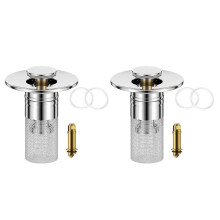 Bouchon Yonrjhukm pour évier, bouchon universel pour évier de salle de bain, bouchon anti-obstruction en laiton.