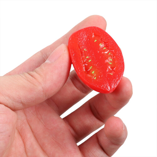 10 roșii cherry artificiale, fructe realiste din plastic false 1