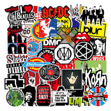 100 Stück modische Graffiti-Aufkleber, wasserfest, für Laptop, Skate & Rock, mehrfarbig