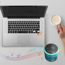 Cainteoir Bluetooth Gnobogi M5Metal, Canóin Bheaga Cruach Ardtoirte, Cainteoir Inaistrithe Gan Sreang le hÚsáid Lasmuigh ar an Deasc