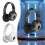 Ακουστικά Bluetooth με στήριγμα κεφαλής, ασύρματα, πτυσσόμενα ακουστικά με ισχυρό 1