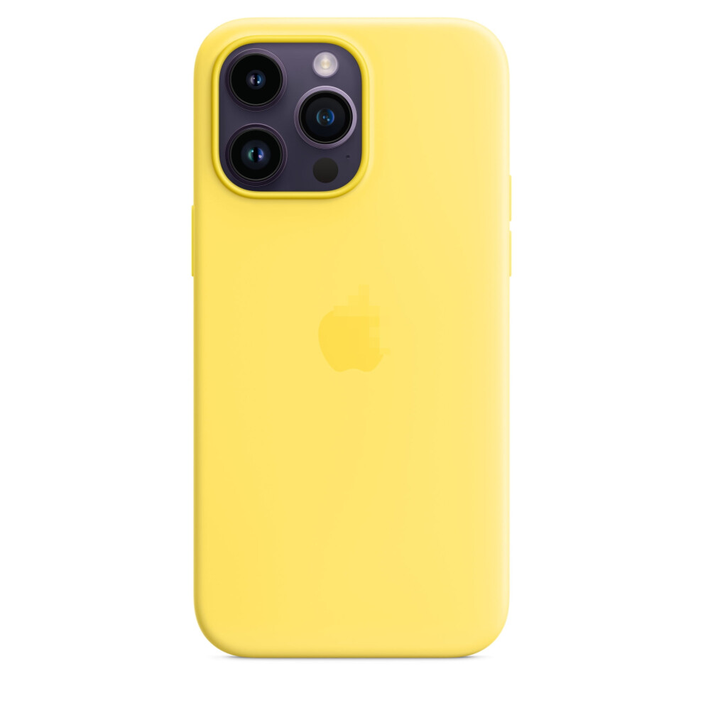 Compatible With Iphone 14 Pro Max Silicone Phone Case With Magsafe Wireless Fast Charging-Canary Yellow 9048212600701