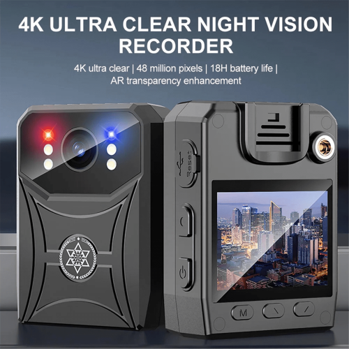 4K Μίνι Αστυνομική Κάμερα Ψηφιακή Εγγραφή Βίντεο Βιντεοκάμερα Κάμερα IR Νυχτερινή
