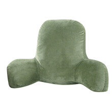 Ergonomisk läskudde med armstöd - Stöd för rygg, nacke och ländrygg - Strimlat minnesskum, tvättbart överdrag för säng, soffa, golv