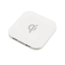 Kiplyki Trådløs Oplader Til Smartphones 5W Trådløs Bordoplader Til iOS & Android Med 2 USB-Porte