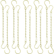 Set di 3/5/10 catene metalliche con gancio a S per appendere vasi di piante, mangiatoie per uccelli, lanterne, campanelli a vento e decorazioni per