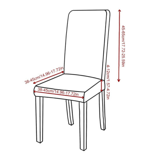 Fundas impermeables Crowdstage para sillas de comedor, fundas protectoras elásticas para sillas. 2