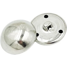 Zilveren metalen bolvormige knopen - Ronde antieke knopen 1 inch voor jassen, pakken, blazers, jacks, 10 stuks (zilver) Q154