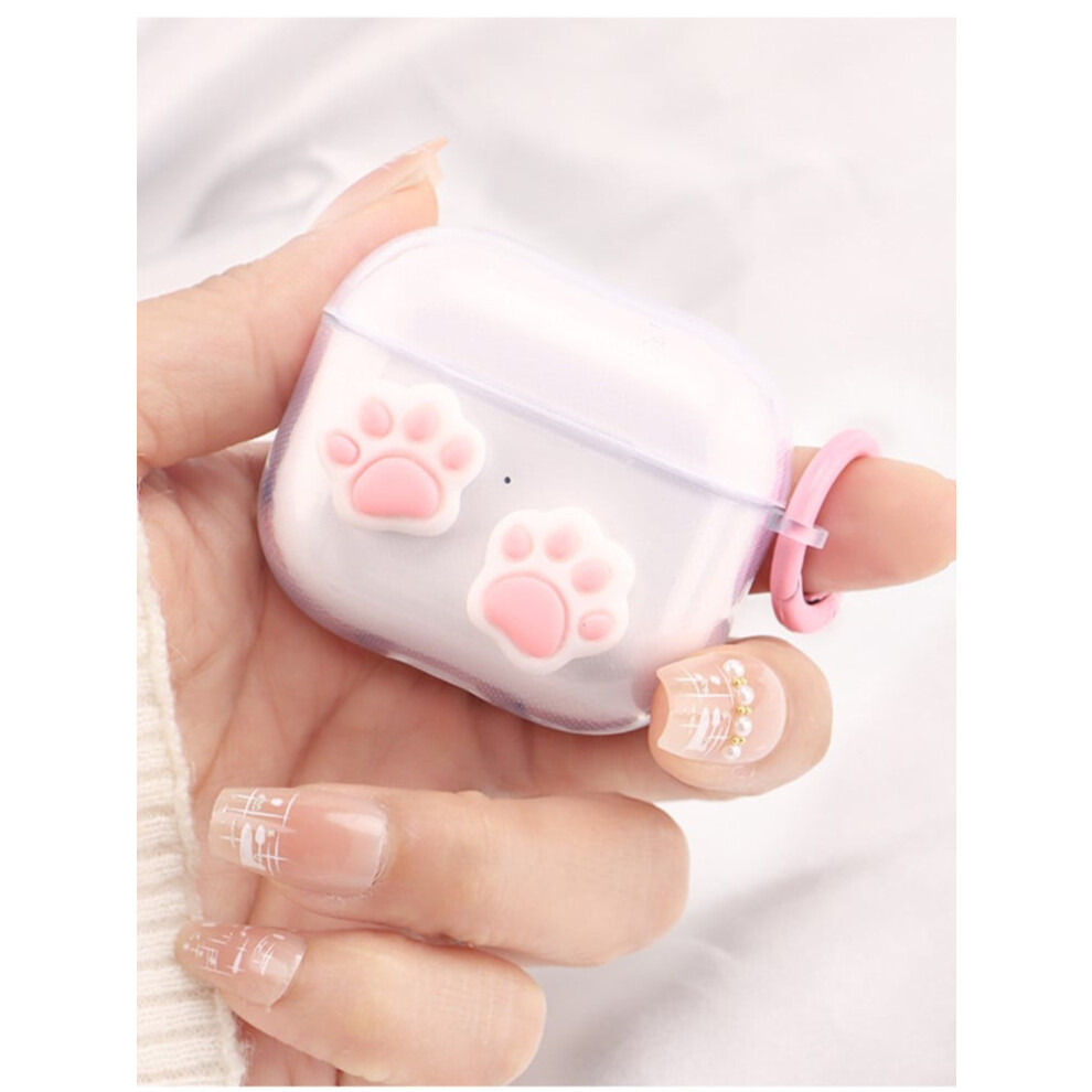 3D Cartoon Cat Paw Case Compatible With Apple Airpods 1/2/3/Pro - Cute Protective Earphone Cover 9191629144884