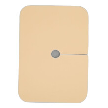Αδιάβροχο δέρμα αφρού δεσμών Tracheostomy Pad 10x7.5cm φιλικό για χειρουργική επέμβαση