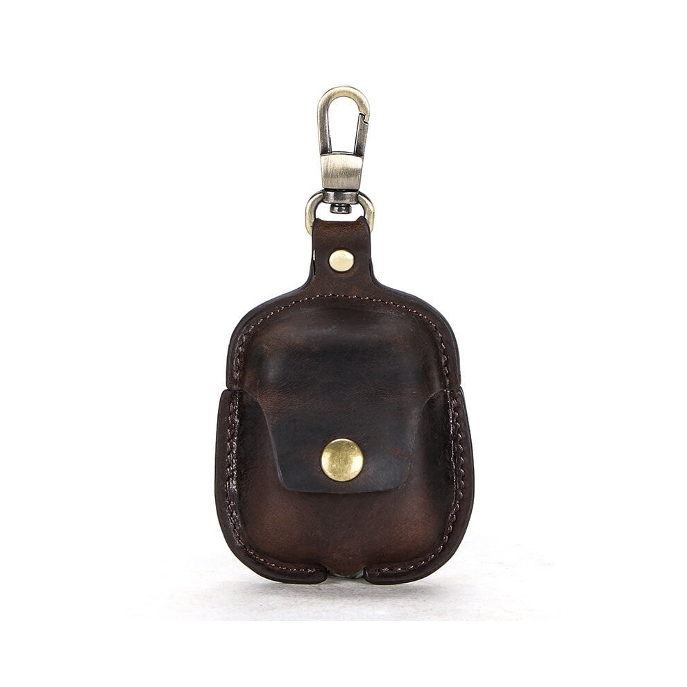 Crazy Horse Leather Case Compatible With Airpods, Drop-Resistant & Portable Protective Case For Apple 2Nd Gen Wireless Earphones 9191629144853