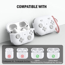 SUSUchens kuulokekotelo Airpods Pro -kuulokkeille, hopeanharmaa - pöly-, isku- ja naarmuuntumaton, joustava suojakuori