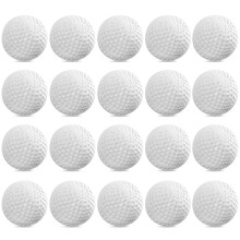 TOYMYTOY 24 pelotas de plástico para juegos, pelotas de juguete para practicar golf en interiores y exteriores para niños (blanco)