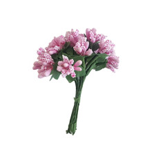 12 stuks/bosje mini kunstmatige bessenprikkers met bloemmeeldraden voor doe-het-zelf bruilofts-, kerst-, doos-, scrapbooking- en decoratiedoeleinden