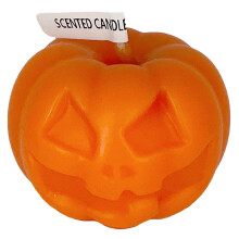 Coinneal Pumpkin Oíche Shamhna Coinneal Aramateiripe Cruth Ceann Pumpkin Aghaidh Taibhse Scanrúil Maisíochtaí Oíche Shamhna Margaí Lasmuigh an