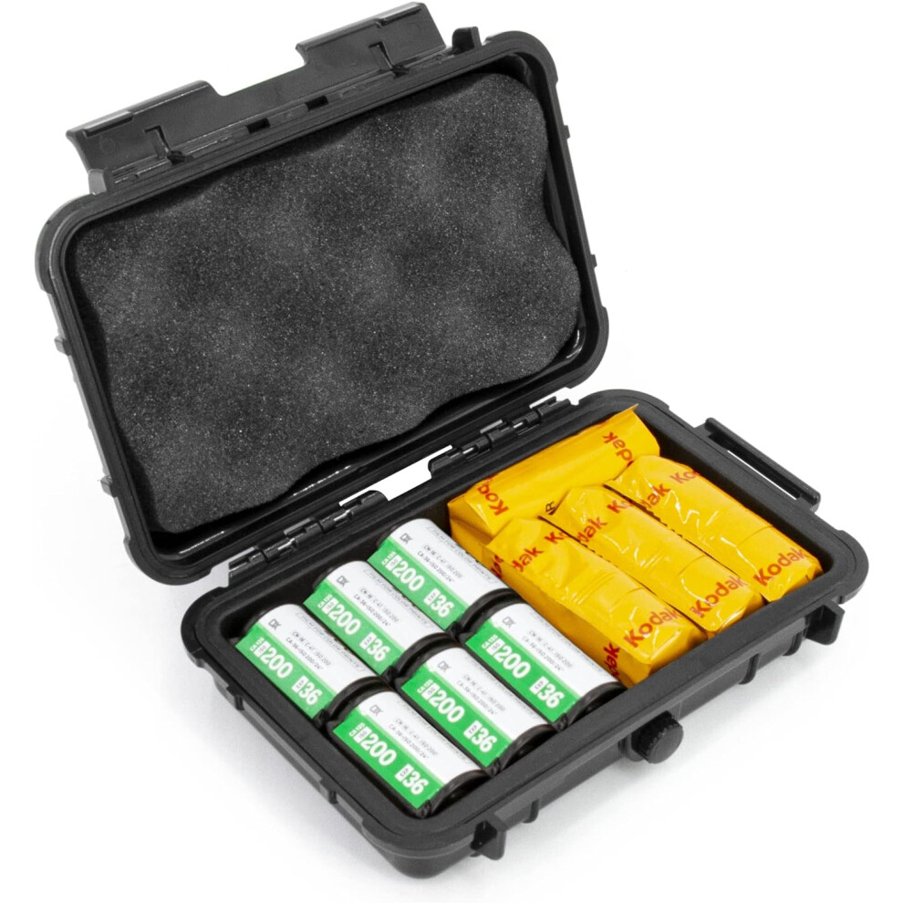 Hard Shell 35Mm Film Case For 35Mm And 120 Film - 7" Waterproof & Lightproof Film Holder And Film Roll 9191629146314