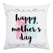 Federe in cotone e lino, moda, decorazioni per la casa, festa della mamma, motivo con lettere, copricuscino decorativo, copricuscino per sedia da