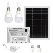 Leyfeng Tragbares Solarbeleuchtungssystem, wasserdicht, 5,5-W-Solarpanel, 1-W- und 2-W-LED-Lampen