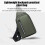 Τσάντα Djunllk Sling - Μικρό σακίδιο πλάτης crossbody για γυναίκες, ελαφρύ τσαντάκι ώμου με 7