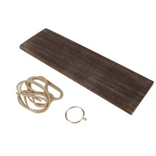 Étagère suspendue Gonnely en bois, support mural pour pots de fleurs, support pour jardinières de balcon ou de jardin (marron)