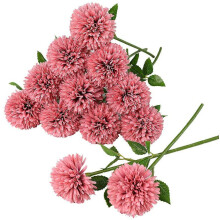 Künstliche weiße Chrysanthemenkugeln, passend zur Brautdekoration, 12 Stück künstliche Chrysanthemen aus Seide für Brautsträuße,
