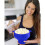 Bol à popcorn pliable en silicone INF - Bleu 4