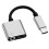 Προσαρμογέας ήχου USB C σε 3,5 mm δεξιάς γωνίας για ακουστικά τύπου C, συμβατός με 1
