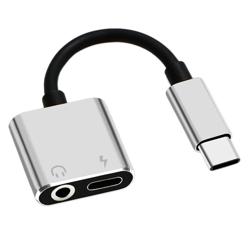 Προσαρμογέας ήχου USB C σε 3,5 mm δεξιάς γωνίας για ακουστικά τύπου C, συμβατός με