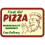 Friss, forró pizza tábla 1