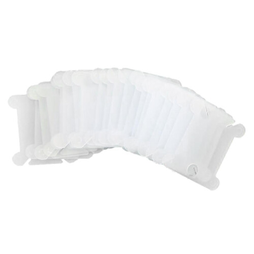 Pacáiste 120 Cártaí Snáithe Bróidnéireachta Bobbins Floss Eagróir Snáithe Bobbin - Glan