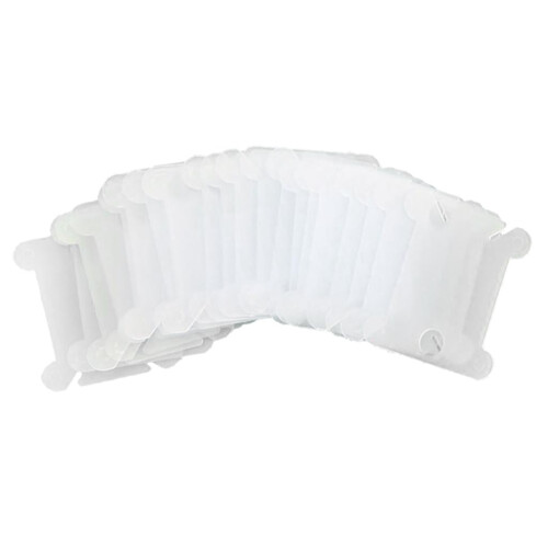 Pacáiste 120 Cártaí Snáithe Bróidnéireachta Bobbins Floss Eagróir Snáithe Bobbin - Glan 1