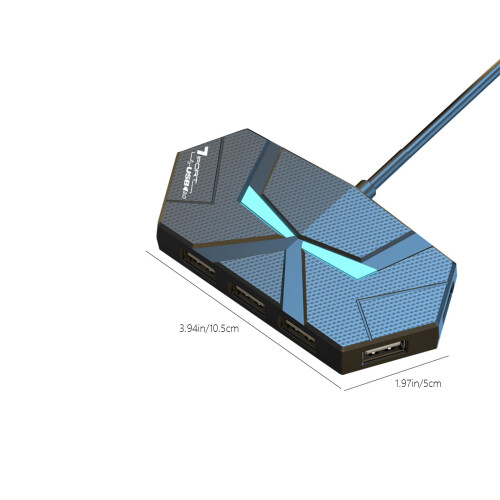 Txmfgh Multifunctioneel Hub Docking Station Type-C+USB HUB Docking Station voor computer, mobiele telefoon en tablet 2