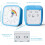 Rainbow Disk Visual Timer for Kids with Protective Case for Classroom Office Kitchen(Grey) 4