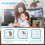 Rainbow Disk Visual Timer for Kids with Protective Case for Classroom Office Kitchen(Grey) 3