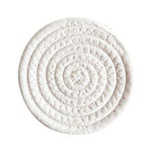 Clearance! 9.8"/15" Round Cotton Placemats, Boho Farmhouse Woven Table Mats for Home, Party, Festival - Rustic Kitchen Decor
