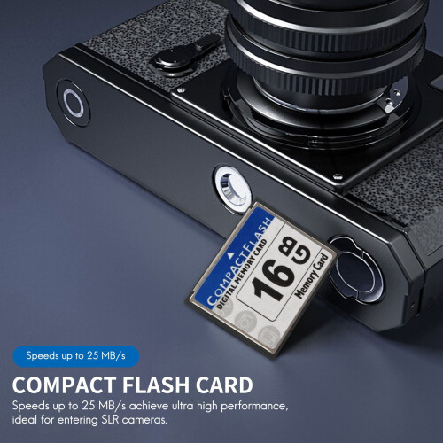 Profesjonelt 16 GB kompakt flash-minnekort (hvitt og blått) 1