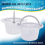 Swimming Pool Skimmer Replacement Basket with Handle, 4 Pack - Above Ground Pool Thru-Wall Skimmer Baskets 6