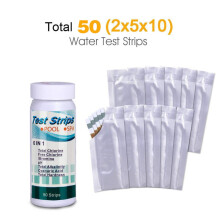 EQWLJWE6IN1PH Teststrips voor zwembad, spa en spa. Eenvoudige en snelle pH-meting. 50 stuks zwembenodigdheden. Vakantieaanbieding.