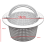 Swimming Pool Skimmer Replacement Basket with Handle, 4 Pack - Above Ground Pool Thru-Wall Skimmer Baskets 4