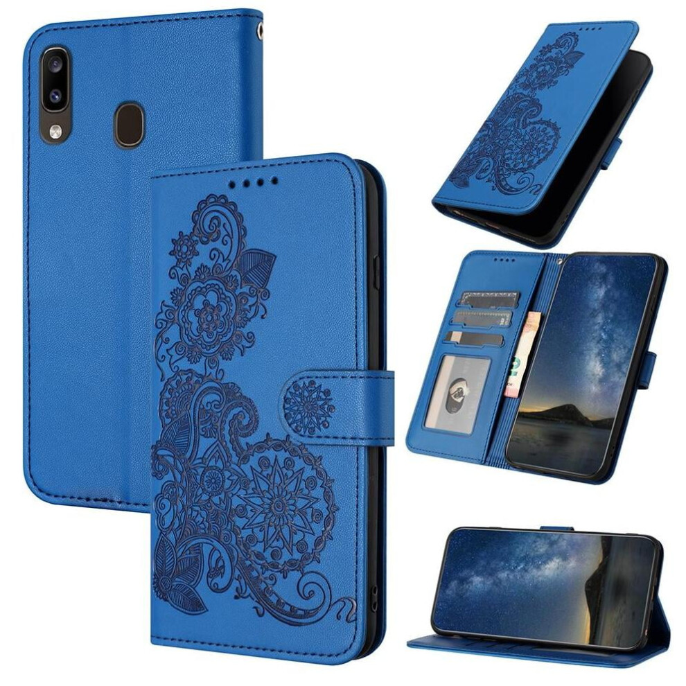 Case For Compatible With Samsung Galaxy A20e Wallet Case Kickstand Protective Flip Folio Book With Card Slot Stand Pu Leather Magnetic Closure 9048212015079